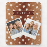 Personalized Deer Print Neutral Aesthetic Gifts Mouse Pad<br><div class="desc">With this adorable personalized deer print collection, you can incorporate a little bit of the wild into your daily life. These designs are ideal for anyone who like nature, woodland themes, or distinctive, personalized presents. They are inspired by the graceful beauty of deer and their recognizable spotted coats. You may...</div>