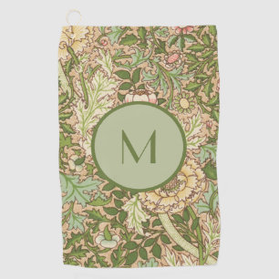 Personalized Design William Morris Pattern   Golf Towel