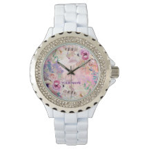 Personalized Designer Look Watercolour Watch
