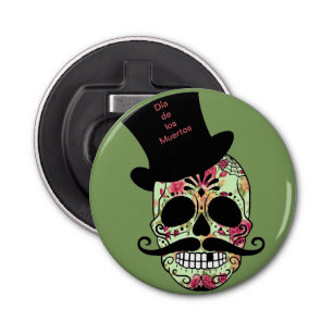 Personalized Dia de los Muertos Bottle Opener