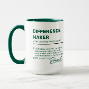 Personalized Difference Maker Mug, Appreciation M Mug