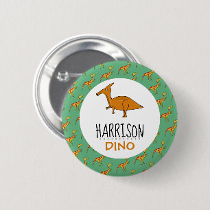 Personalized Dino Name, Dinosaur 6 Cm Round Badge