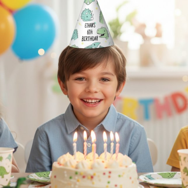 Personalized Dinosaur Birthday Hats | Dino Party  (Creator Uploaded)