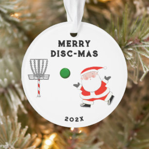 personalized disc golf holiday gift ornament