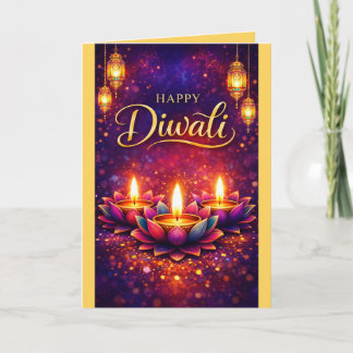 Personalized Diwali Celebration Festival Card