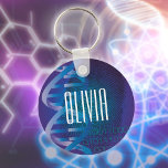 Personalized DNA Fingerprint Medical Science Key Ring<br><div class="desc">A cool,  trendy and fun medical science-inspired design. The perfect gift for all doctors,  nurses,  scientists,  science teachers,  lab technicians,  science students,  and any science geek in your life (including you)! Designed by Thisisnotme©</div>