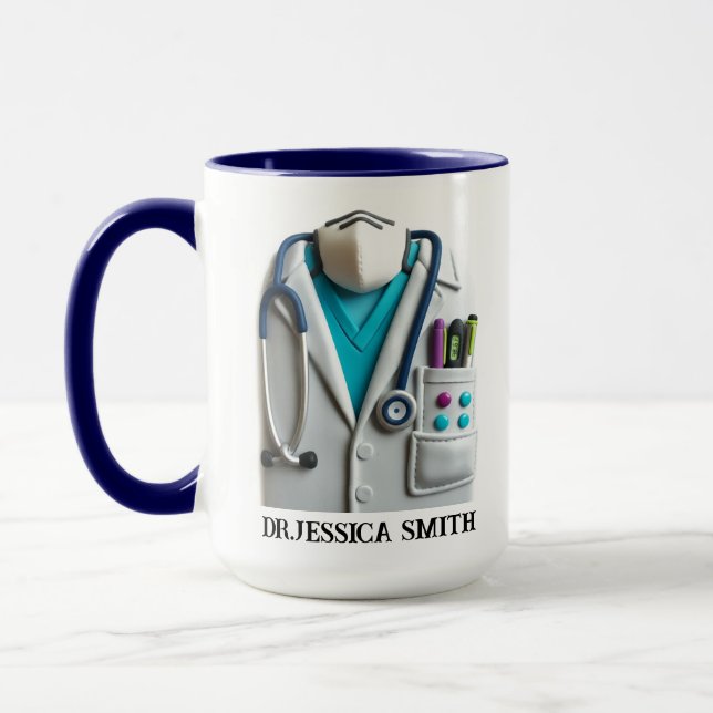 Personalized Doctor | Custom Name for Doctor Day Mug (Left)