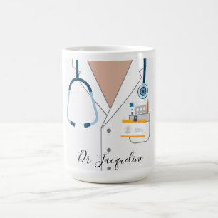 personalized doctor's coat mug