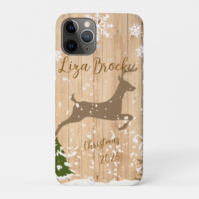 Personalized doe Christmas bauble Case-Mate iPhone Case (Back)