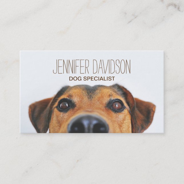PERSONALIZED DOG BEHAVIORIST BUSINESS CARD (Front)