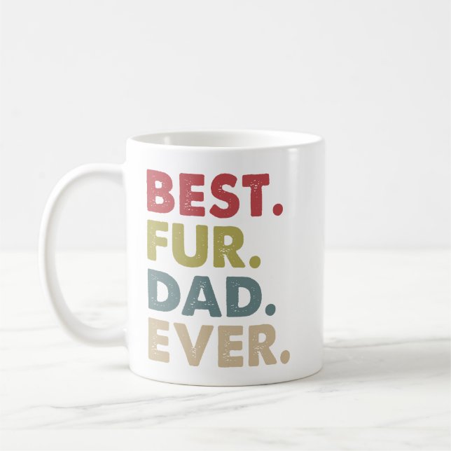Personalized Dog Dad | Best Dog Dad Ever Coffee Mug (Left)