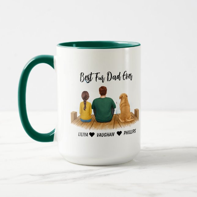 Personalized Dog Dad | Best Dog Dad Ever  Mug (Left)