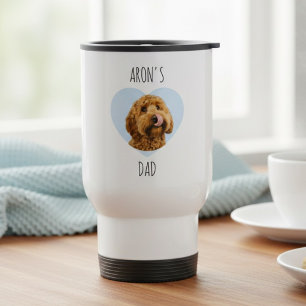 Personalized Dog Dad Travel Custom Pet Photo Mug