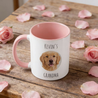 Personalized Dog GRANDMA Photo Mug | Custom Gift