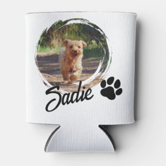 Personalized Dog Lover Gift - Custom Photo & Name Can Cooler
