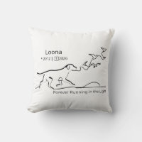 Personalized Dog Memorial Sympathy Line Art