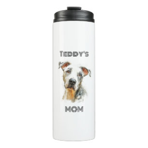 Personalized Dog Mom Thermal Tumbler   Custom Gift