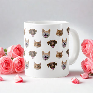 Personalized Dog Mug, Dog Cat Mom Gift  Large Coffee Mug