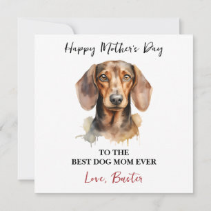 Personalized Dog Name – Happy Mother’s Day  Card