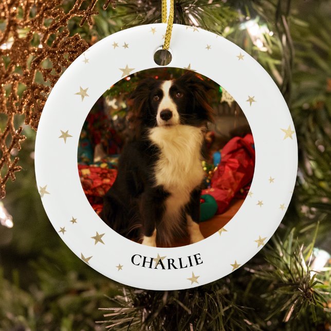 Personalized Dog Photo Ceramic Ornament (Creator Uploaded)