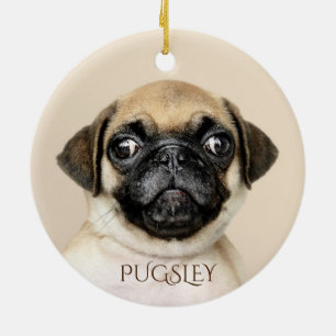 Personalized Dog Photo Christmas Tree Ceramic Tree Decoration