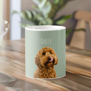 Personalized Dog Photo Custom Pet Name Coffee Mug