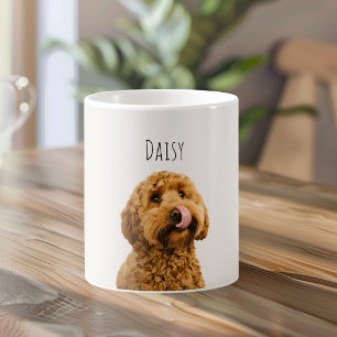 Personalized Dog Photo Custom Pet Name Coffee Mug