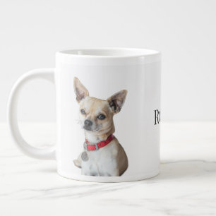Personalized Dog Photo   Custom Pet Name  Large Coffee Mug