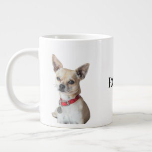 Personalized Dog Photo   Custom Pet Name  Large Coffee Mug
