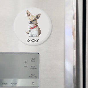 Personalized Dog Photo Custom Pet Name Magnet
