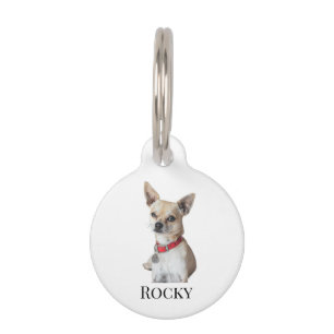 Personalized Dog Photo Custom Pet Name Tag
