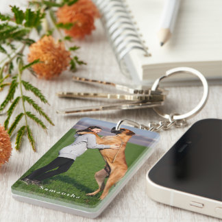 Personalized Dog Photo  Key Ring