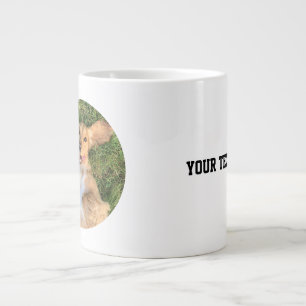 Personalized Dog Photo with Text Custom Gift Large Coffee Mug
