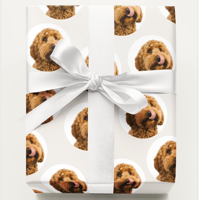 Personalized Dog Photo  Wrapping Paper (Creator Uploaded)