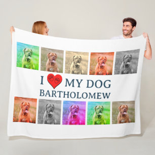 Personalized Dog Pop Art Pet Lover Gift Fleece Blanket