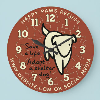 Personalized Dog Shelter Wall Clock