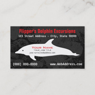Personalized Dolphin Tour   Coastal Excursions Business Card