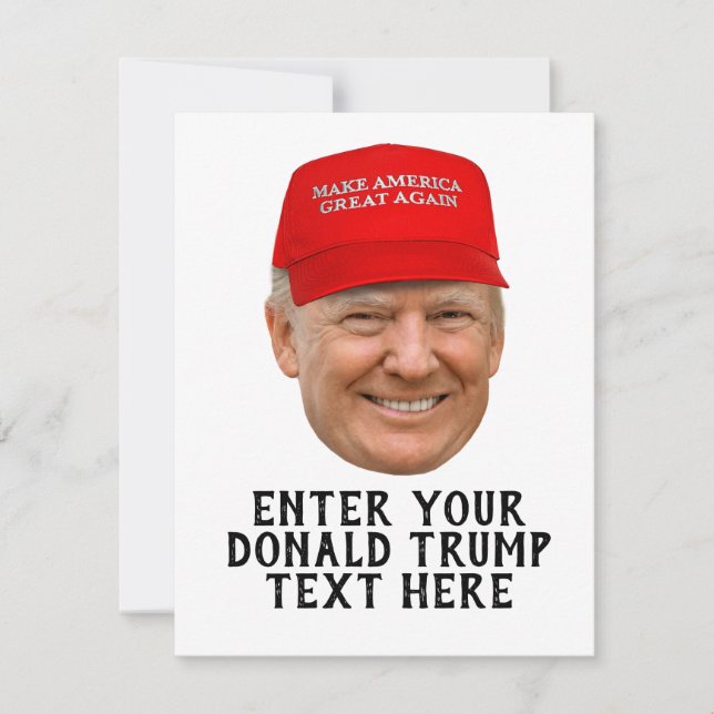 PERSONALIZED DONALD TRUMP MAGA CARD (Front)