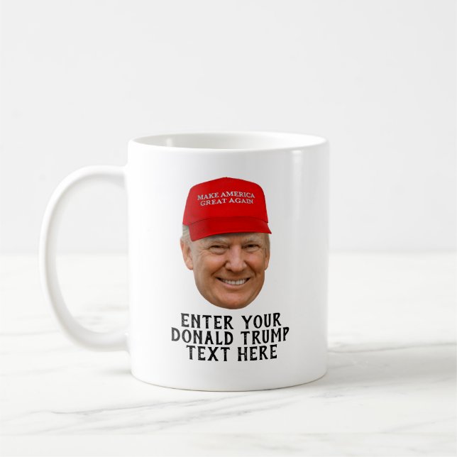 PERSONALIZED DONALD TRUMP MAGA COFFEE MUG (Left)