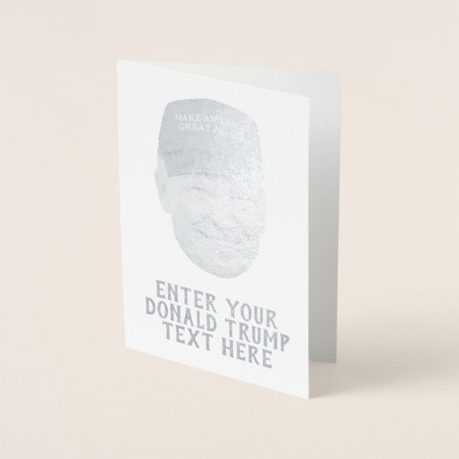 PERSONALIZED DONALD TRUMP MAGA FOIL CARD (Front)