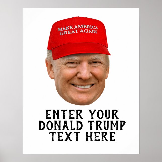 PERSONALIZED DONALD TRUMP MAGA POSTER (Front)