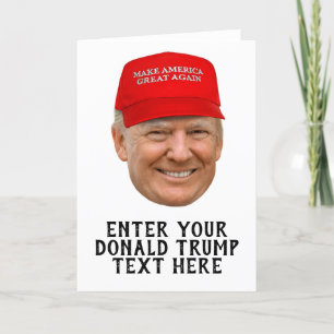 PERSONALIZED DONALD TRUMP MAGA THANK YOU CARD