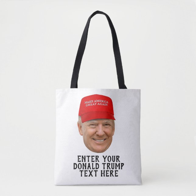 PERSONALIZED DONALD TRUMP MAGA TOTE BAG (Front)