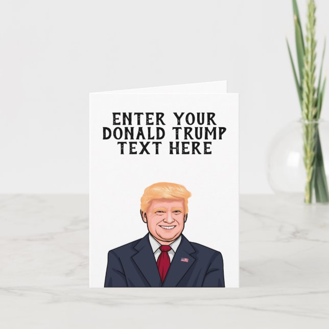 PERSONALIZED DONALD TRUMP THANK YOU CARD (Front)
