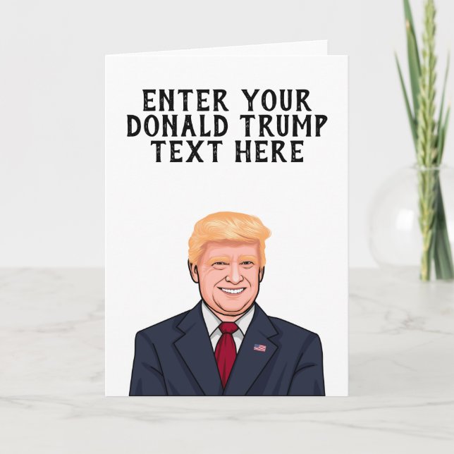 PERSONALIZED DONALD TRUMP THANK YOU CARD (Front)