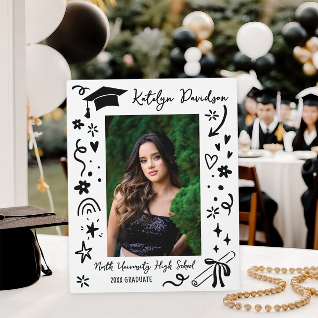 Personalized Doodle Graduation Photo Keepsake Plaque (Creator Uploaded)