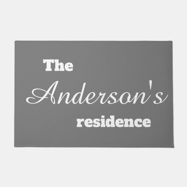 Personalized Doormat - The Anderson's Residence (Front)