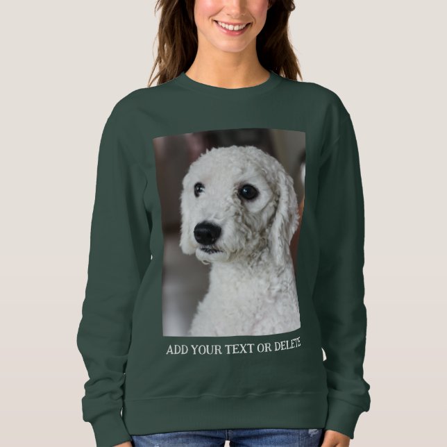 Personalized Double Sided Photo Text  Sweatshirt (Front)