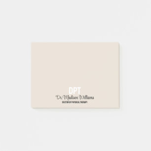 Personalized DPT Doctor of Physical Therapy Gift Post-it Notes