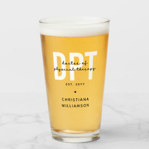 Personalized DPT Doctor of Physical Therapy Glass